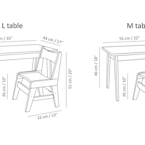 Massivholz Stuhl und Tisch für Kinder, Kleinkinder Bild 10