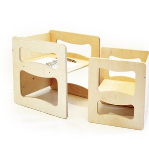 Table/chaise Montessori, table pour enfants, chaise pour enfants, table/chaise multifonctionnelle, meubles Montessori, chaises pour tout-petits, chaise pour tout-petits image 10