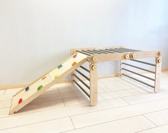 Faltbares Kletterdreieck, Schwedische Wand, Kletterdreieck, Kletterbogen, Babygym, Pickler Dreieck, Faltbares Dreieck, Kletterbogen