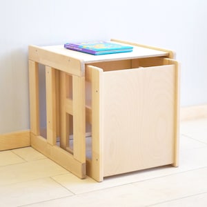 Table/chaise Montessori, table pour enfants, chaise pour enfants, table/chaise multifonctionnelle, meubles Montessori, chaises pour tout-petits, chaise pour tout-petits image 8