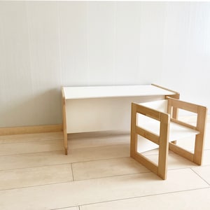 Table/chaise Montessori, table pour enfants, chaise pour enfants, table/chaise multifonctionnelle, meubles Montessori, chaises pour tout-petits, chaise pour tout-petits image 8