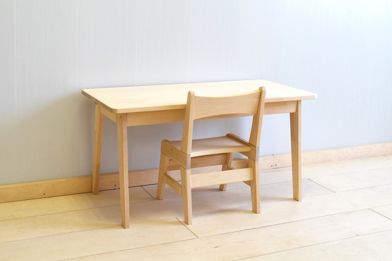 Massivholz Stuhl und Tisch für Kinder, Kleinkinder Bild 6