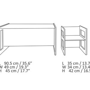 Table/chaise Montessori, table pour enfants, chaise pour enfants, table/chaise multifonctionnelle, meubles Montessori, chaises pour tout-petits, chaise pour tout-petits image 10