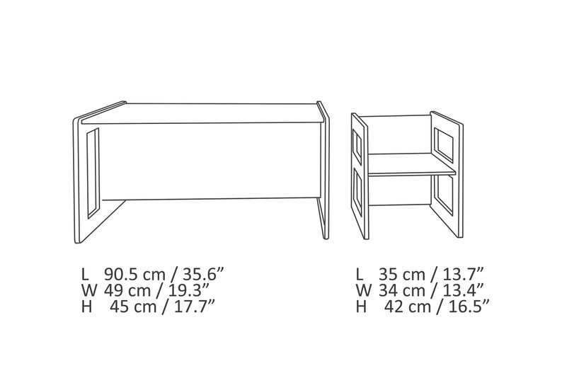 Table/chaise Montessori, table pour enfants, chaise pour enfants, table/chaise multifonctionnelle, meubles Montessori, chaises pour tout-petits, chaise pour tout-petits image 10