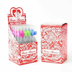 Huisfun Love Roses Tube WITH FLOWERS 36PCS/BOX-Wholesale Value