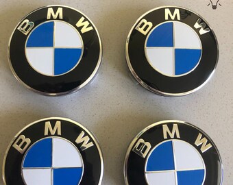 BMW Car wheel center caps stickers, Set of 4 Hub Covers 68mm BMW Logo, BMW Alloy Wheel Center Cover Hub Cap Badges, 4pcs Gift for him easter