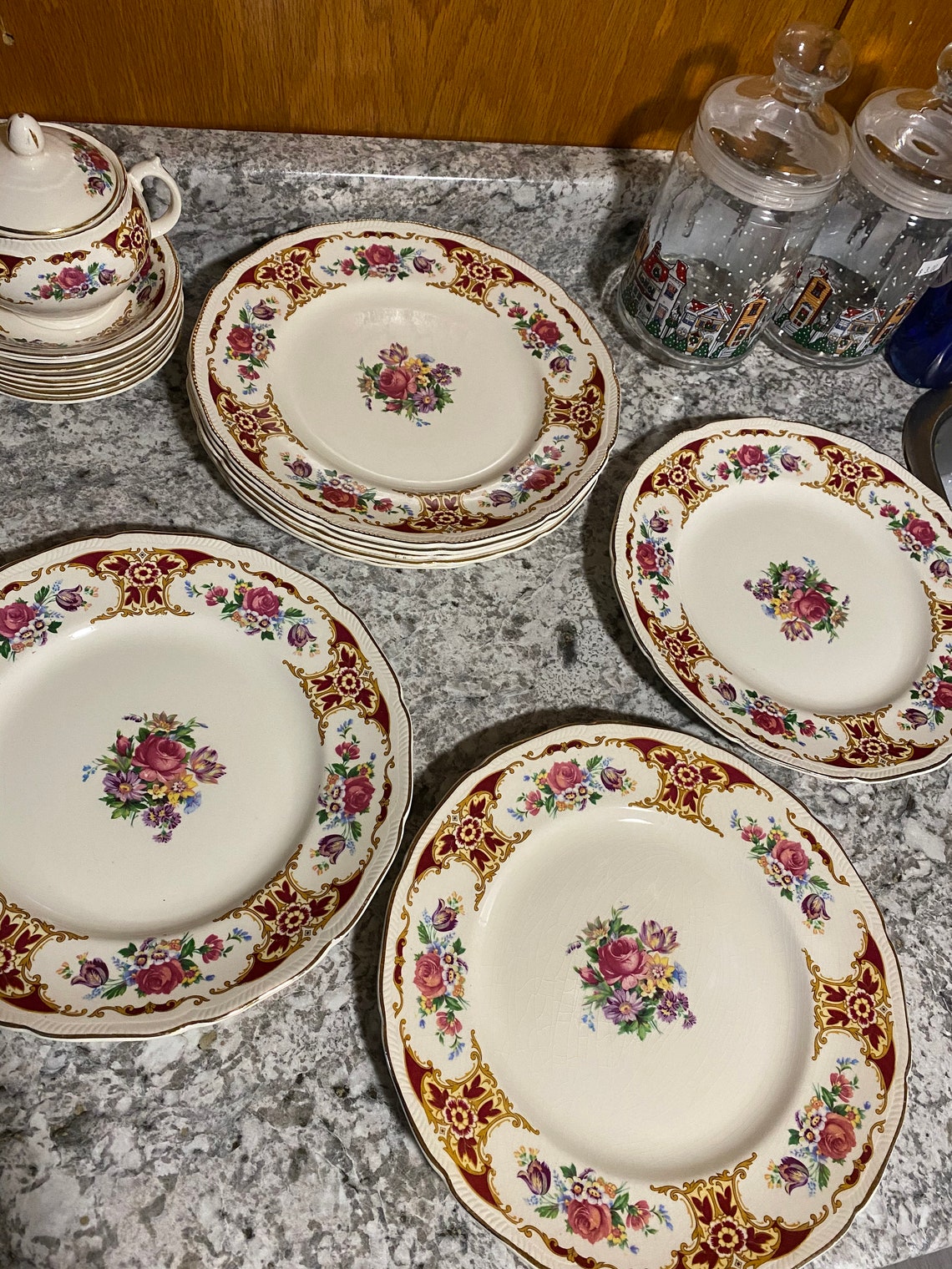 RSN4 Royal Swan 51 Piece China Set with 22 KT engrangement Etsy