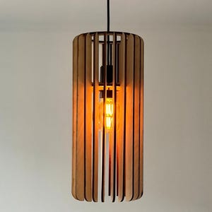 Dining Room Lighting, Wood Pendant Light, Pendant Lighting, Modern Wood Chandelier, Hanging Lamp, Mid Century Modern Chandelier