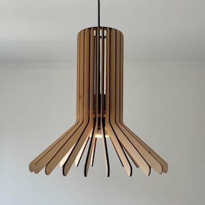 Dining Room Lighting, Wood Pendant Light, Pendant Lighting, Modern Wood Chandelier, Hanging Lamp, Mid Century Modern Chandelier