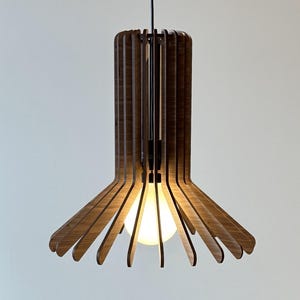 Dining Room Lighting, Wood Pendant Light, Pendant Lighting, Modern Wood Chandelier, Hanging Lamp, Mid Century Modern Chandelier