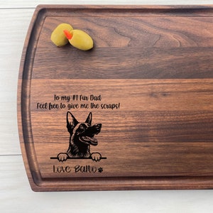 Personalized Engraved Cutting Board, Belgian Malinois, Dog Board, Dog Dad, Dog Mom, Dog Lover, Belgian Malinois Gift, Best Friend, 403