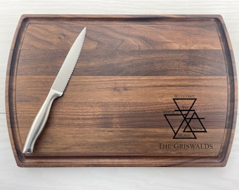 Personalized Cutting Board, Engraved Cutting Board, Realtor Gift, Notary Gift, New Home Owners, First Home, Housewarming Gift, 202