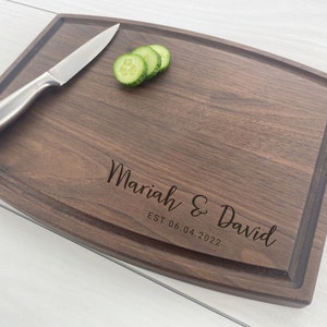 Personalized Cutting Board, Engraved Cutting Board, Couples Gift, Wedding Gift, Engagement Gift, Anniversary Gift, Cheese Board, 166
