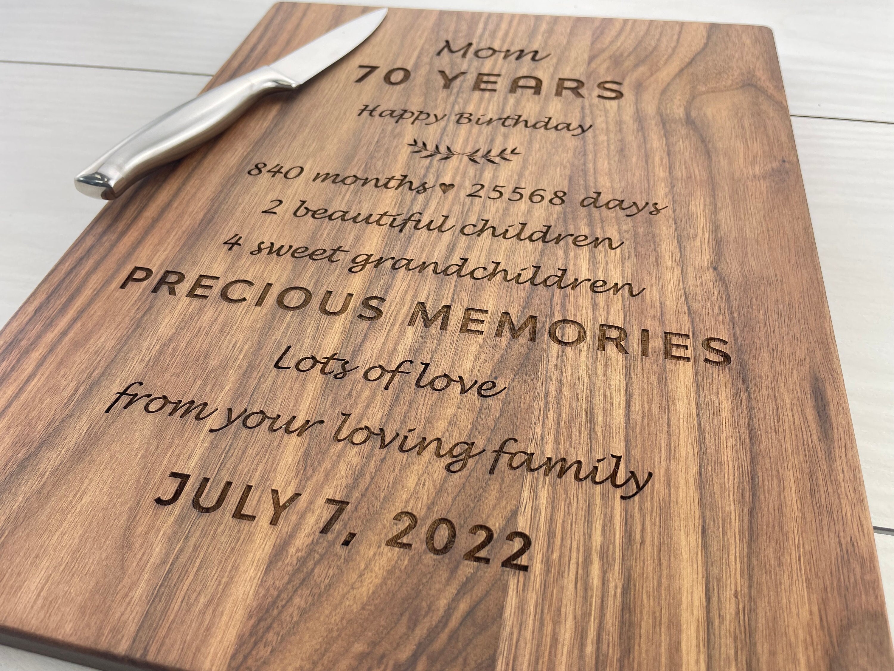 Custom Cutting Board Mothers Day Gift For the World's Greatest Mom  Laser-engraved Personalized Bamboo Cheese Board Happy Mothers Day