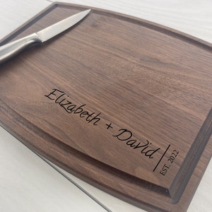 Personalized Cutting Board, Engraved Cutting Board, Couples Gift, Wedding Gift, Engagement Gift, Anniversary Gift, Birthday Gift, 192