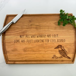 Personalized Cutting Board, Engraved Cutting Board, Bird Watcher Gift, Bird, Bird Lover, Bird Watching Gift, Bird Nerd, Hiker, Traveler, 643 image 3