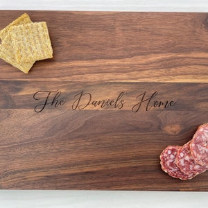 Personalized Cutting Board, Engraved Cutting Board, House Warming Gift, Anniversary Gift, First Home Gift, New Home Owner Gift, Wedding, 130