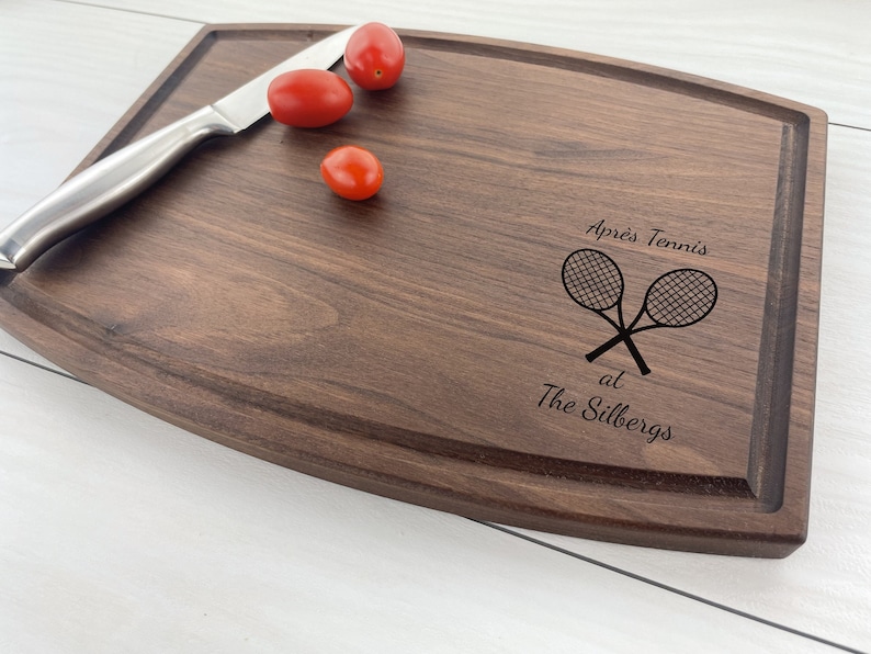 Planche à découper personnalisée, Joueur de tennis, Tennis, Meilleur joueur, Sports d'amour, Tournoi de tennis, Raquette de tennis, Cadeau tennis, 318 image 1