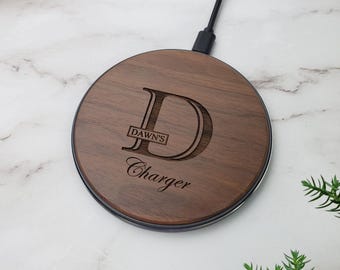 Personalized Wireless Charger, Customized Phone Charger, Wireless Phone Charger, Fast and Beautiful Charger, Christmas Gift, Stocking, 002