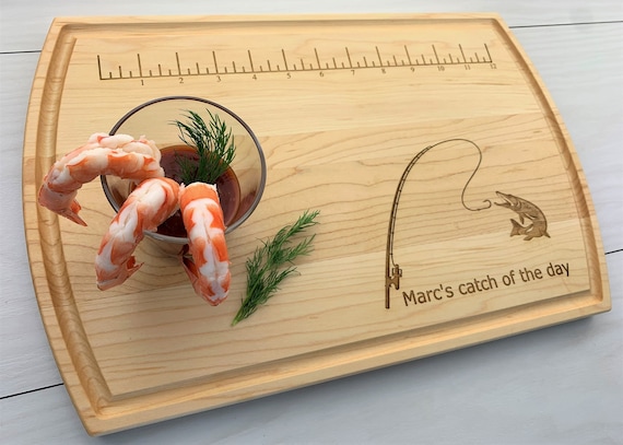 Personalized Cutting Board, Custom Cutting Board, Fish Measuring Board,  Catch of the Day Gift, Fisherman's Gift, Fathers Day Gift, 091 -  Canada