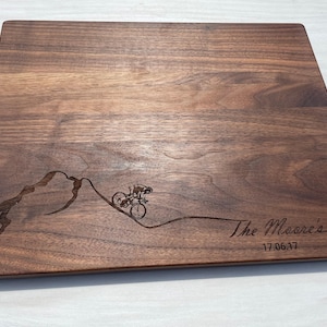 Personalized Cutting Board, Bike Enthusiast, Mountain Biking , Adventure Seeker Gift, Cyclist, Bikers Gift, Cyclist Gift, Male Biker, 300