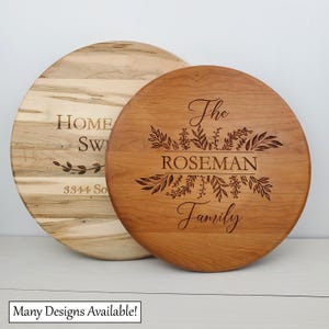 Personalized Lazy Susan, Custom Lazy Susan, Home Décor, For Dining Table, Wedding Gift, Hardwood Lazy Susan, Choose your design, 000