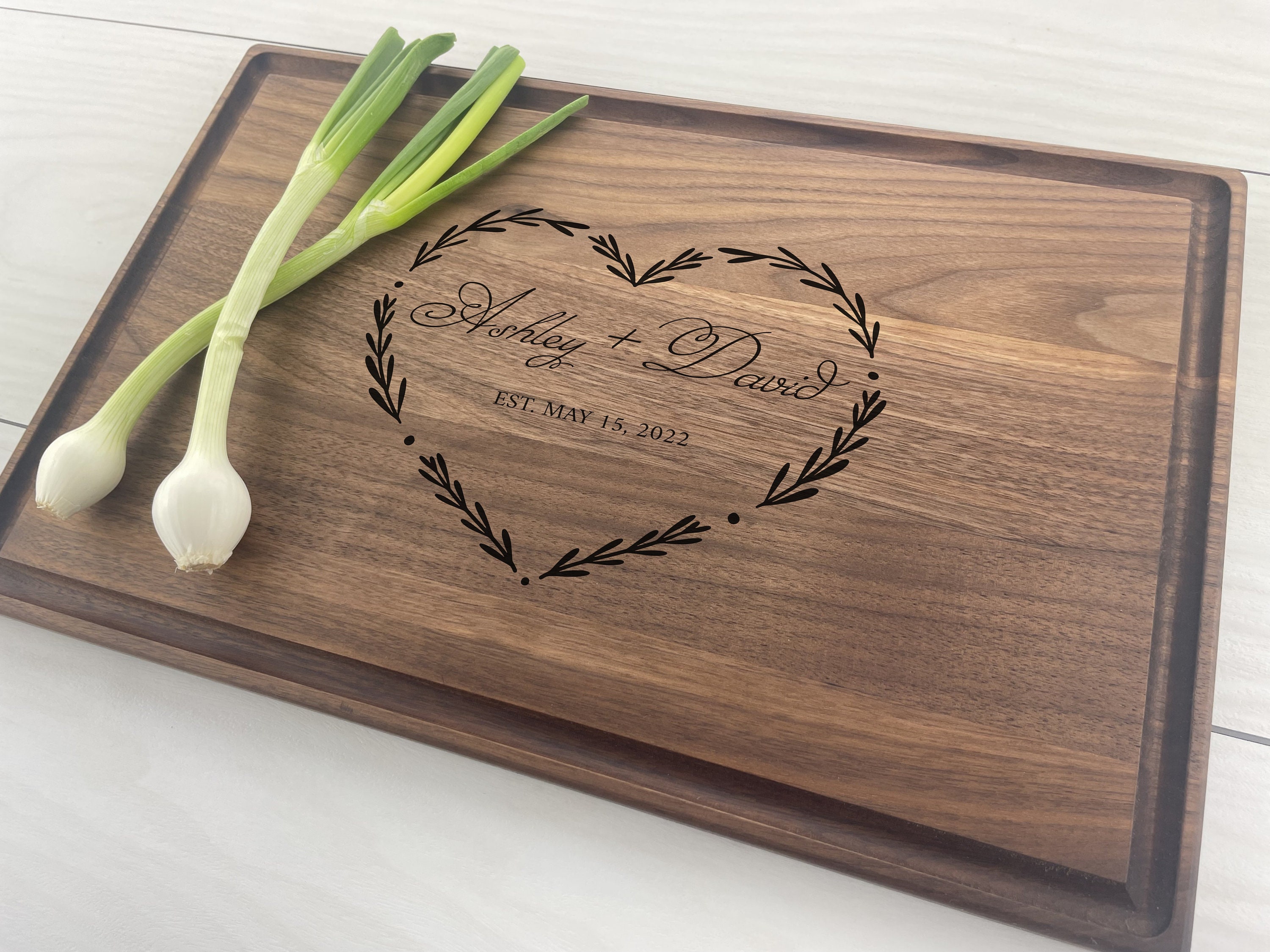 Bell Jar Engraved Richlite Cutting Board With Custom Names Great for  Wedding Gift, Housewarming Gift, or Anniversary Gift 