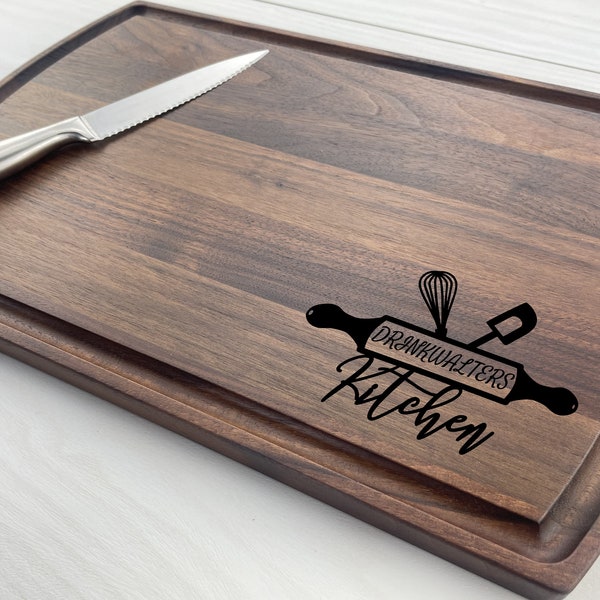 Personalized Cutting Board, Baking Themed, Personalized Chef's Cutting Board, Baker, Home Cooking, House Warming gift, Home Cooking, 198