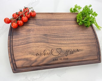 Personalized Cutting Board, Engraved Cutting Board, Wedding Gift, Anniversary Gift, Engagement Gift, Couples Gift, 048