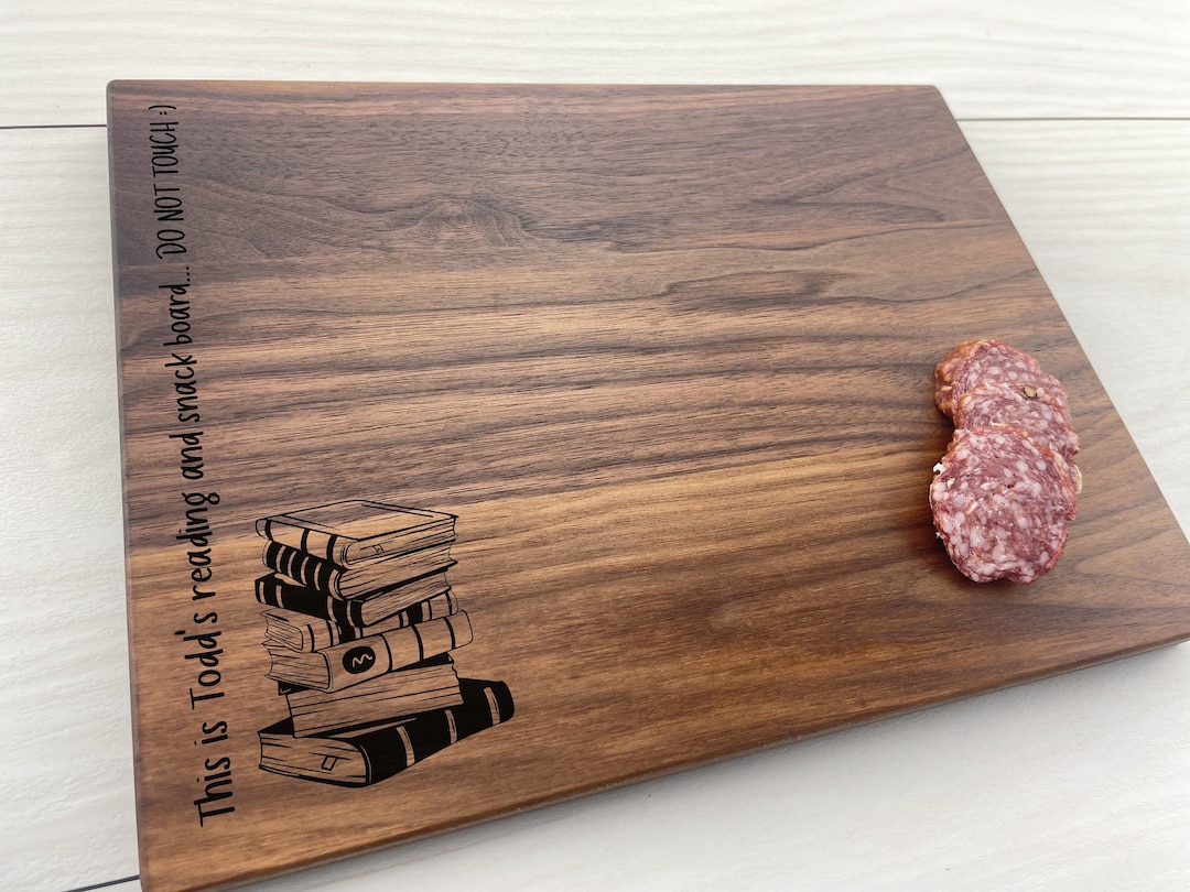 Personalized Cutting Board Engraved Cutting Board Books Etsy