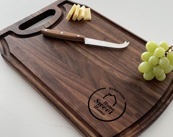 Personalized Cutting Board - Housewarming, Realtor Gift, Closing Gift, 036