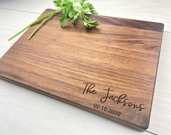 Personalized Cutting Board, Engraved Cutting Board, Couples Gift, Wedding Gift, Engagement Gift, Anniversary Gift, Cheese Board, 068