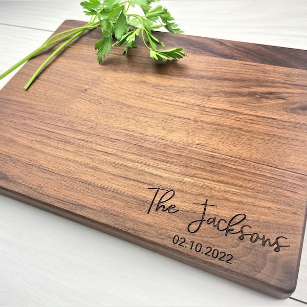 Personalized Cutting Board, Engraved Cutting Board, Couples Gift, Wedding Gift, Engagement Gift, Anniversary Gift, Cheese Board, 068