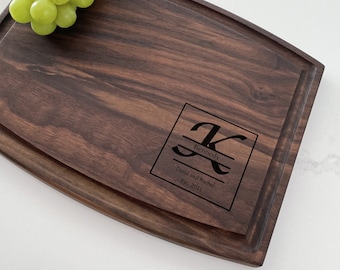 Personalized Cutting Board, Anniversary Gift, Wedding Gift, Engagement Gift, 032