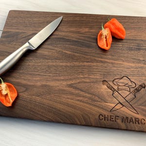 Personalized Cutting Board, Cooking Themed, Chef, Personalized Chef's Cutting Board, Chef, Foodie, House warming gift, Home cooking, 079