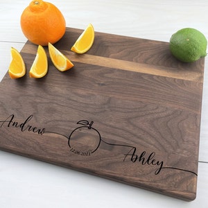 Personalized Cutting Board, Engraved Cutting Board, Wedding Gift, Anniversary Gift, Engagement Gift, Couples Gift, 054