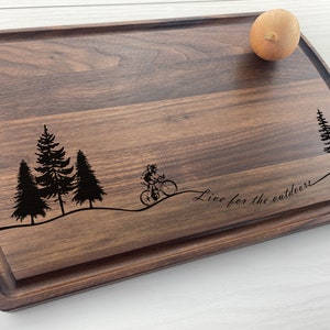 Personalized Cutting Board, Bike Enthusiast, Trail Biking Gift, Female Cyclist, Bikers Gift, Biking Queen, BMX, Mountain Biker Gift, 315 Bild 1