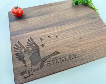 Personalized Cutting Board, Engraved Cutting Board, Bird Hunter, Goose Hunting, Hunting, Hunter, Cabin, Hunting Dog, Duck Hunter, Fall, 648