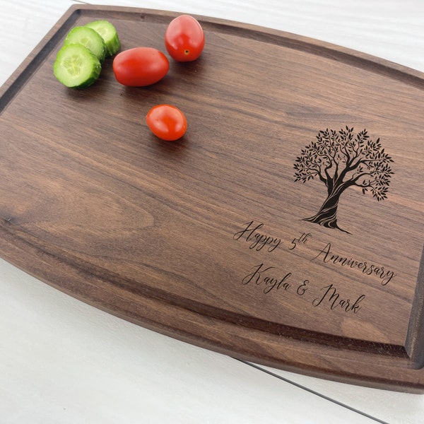 Personalized Cutting Board, Engraved Cutting Board, Wood Anniversary, Wedding Gift, Fifth Wedding Anniversary Gift, Couples Gift, 144