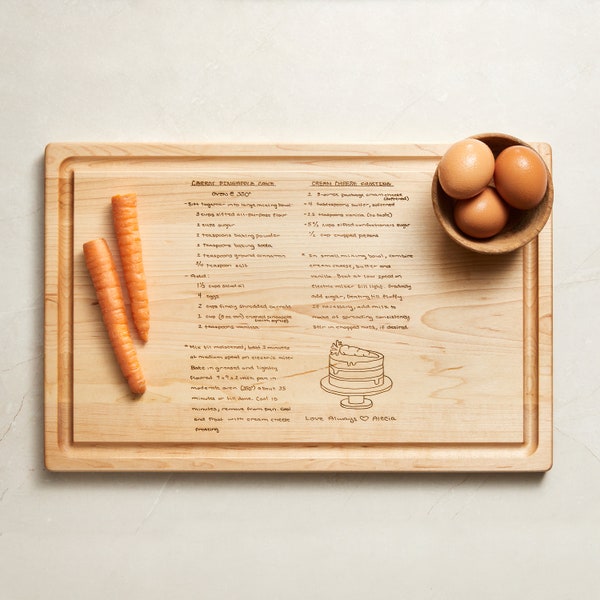 Personalized Recipe Cutting Board, Mothers Day, Family Recipe, Gift for Mom, 023