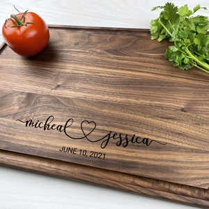 Personalized Cutting Board, Engraved Cutting Board, Wedding Gift, Anniversary Gift, Engagement Gift, Couples Gift, 048