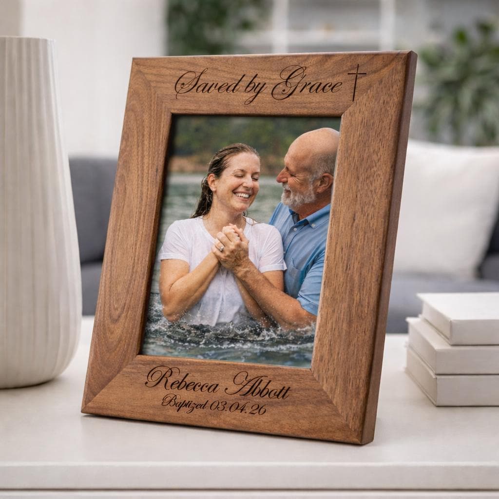 Adult Baptism Picture Frame