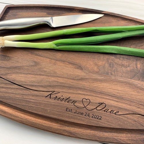 Personalized Cutting Board Engraved Cutting Board Couples Etsy