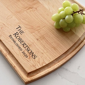 Personalized Cutting Board - Anniversary, Wedding, Engagement Theme - 001