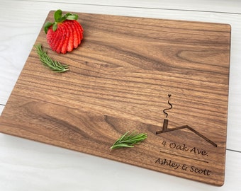 Personalized Cutting Board , Housewarming, Home Sweet Home, Real Estate Present, First Home, Personalized First Property, Home , 098