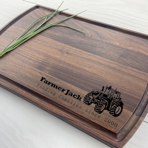 Personalized Cutting Board, Farmers Gift, Family Farm Gift, Tractor Lovers Gift, Tractor Pulling Gift, 338