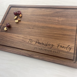Personalized Butcher Block Cutting Board, Engraved Butcher Block, Wedding Gift, Engagement Gift, Anniversary Gift, House Warming Gift, 071