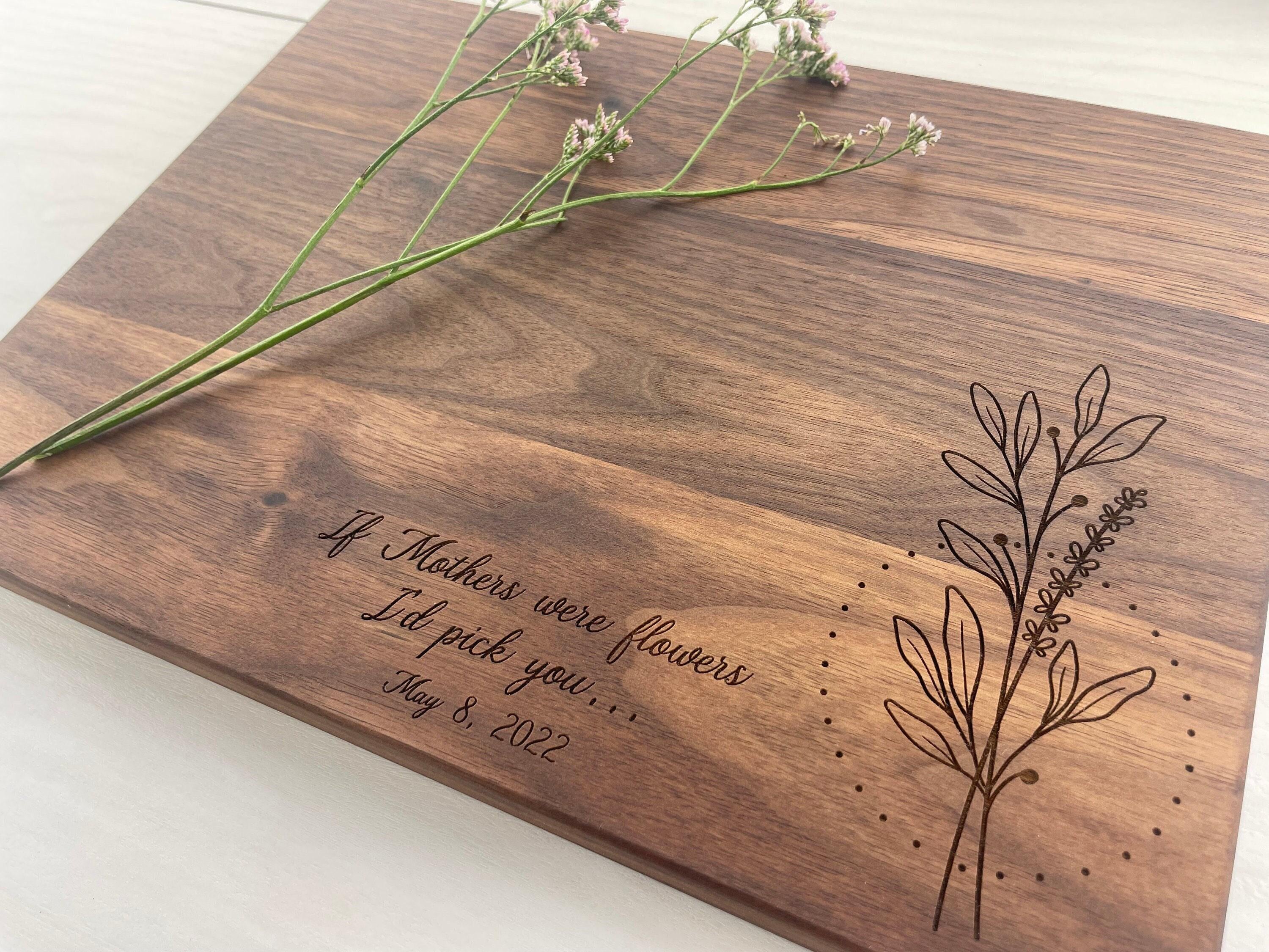 23 Thoughtful Gift Ideas for Mom 15 Personalized Cutting Board, Engraved Cutting Board, Mothers Day…