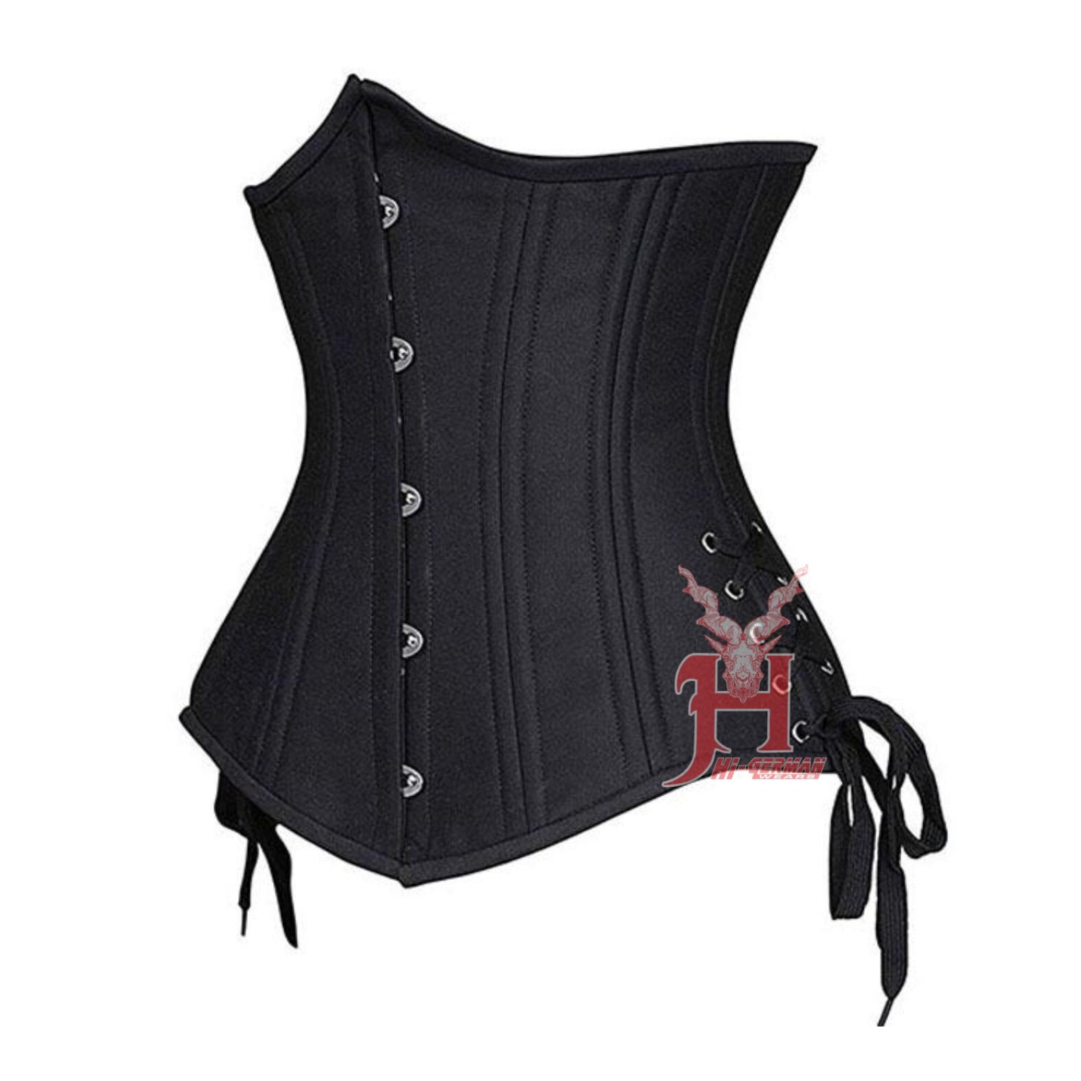 Queen Women Cotton Underbust corsets Double Steel Boned Waist Trainer…