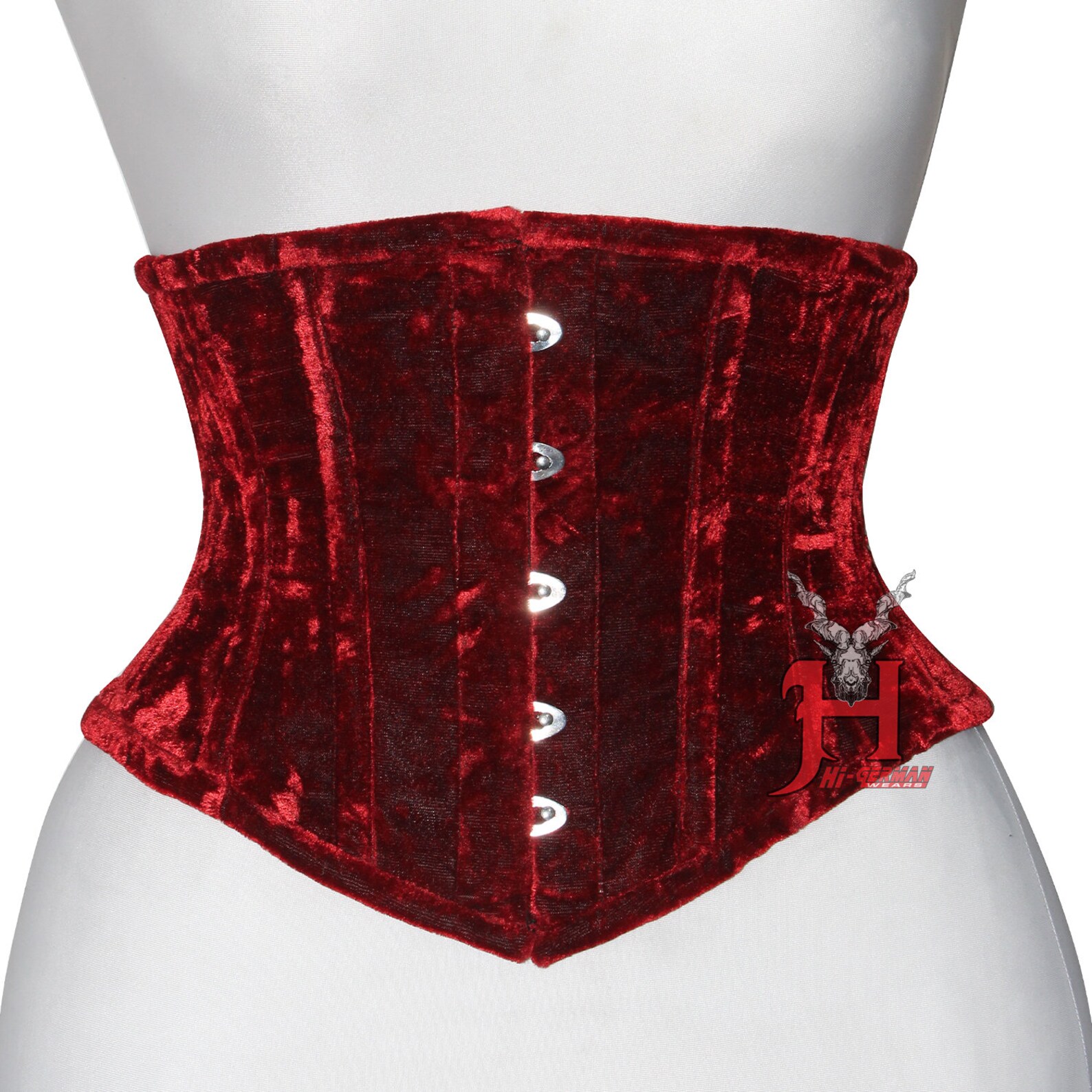 Christmas Corsets Bustiers Red Velvet Underbust Steel Boned Etsy